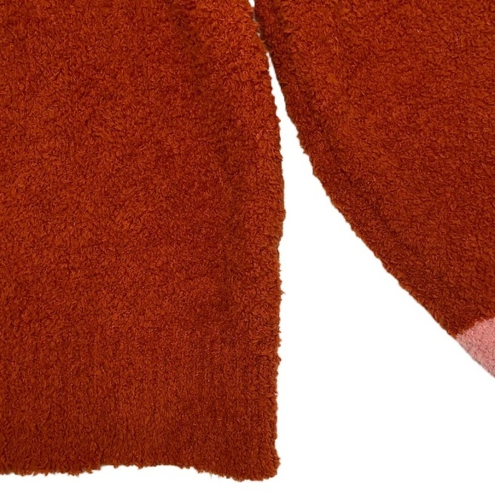 LC Lauren Conrad • Colorblock Fuzzy Sweater • Rust & Blush • Size M - Picture 8 of 12
